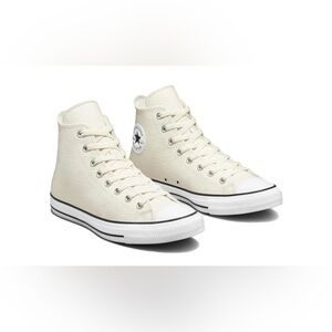 NIB Converse CTAS Hi In Off White Leather Size 9 Mens